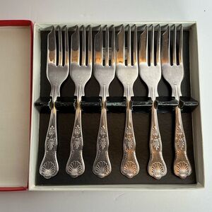 Elegant Silver Fork Set